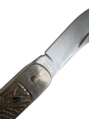 Vintage Victory Hawk Panther Locking Blade Steel 8” Pocket Knife