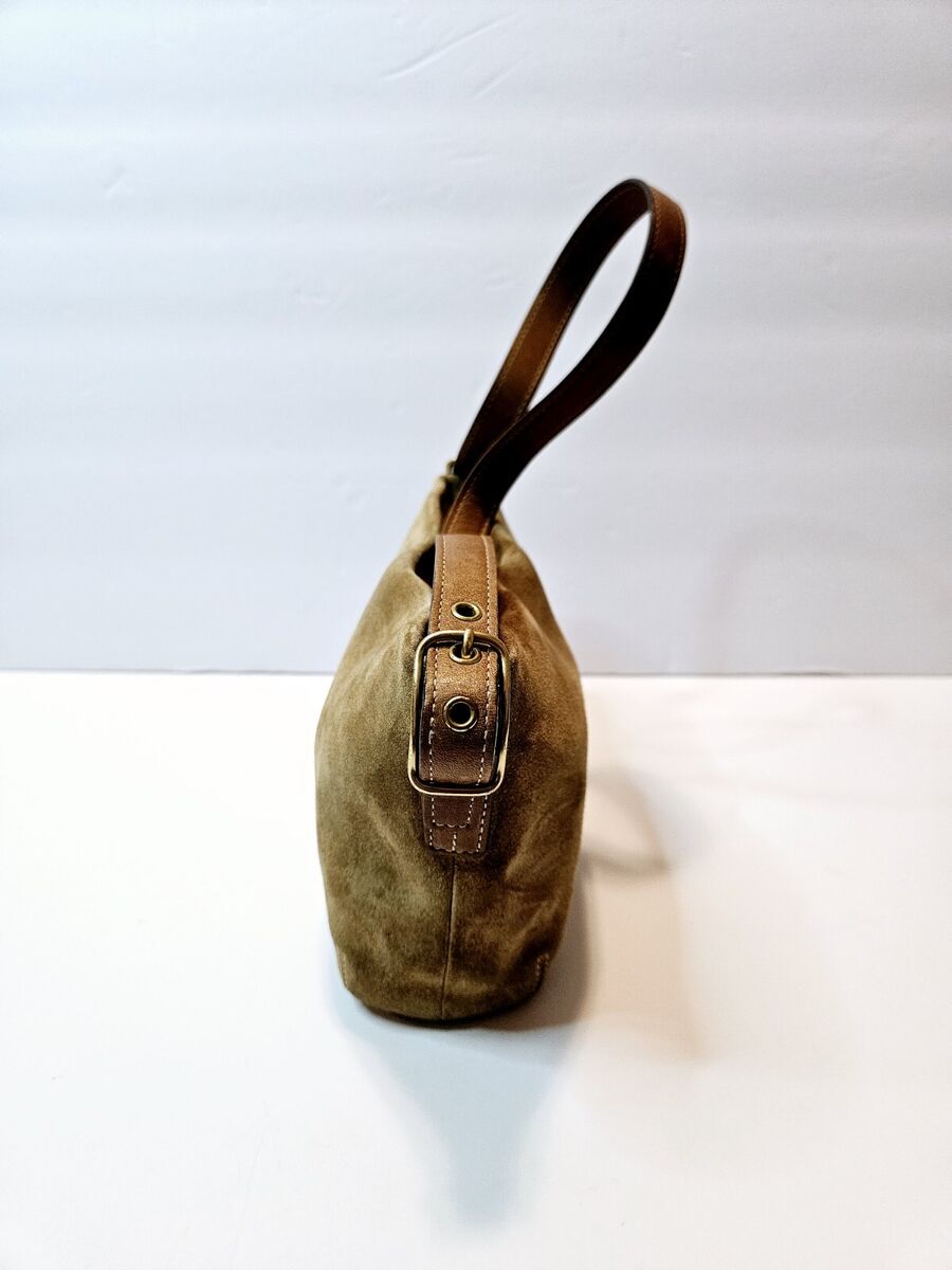 Vintage Coach Hamptons Suede Demi Handbag Purse | eBay