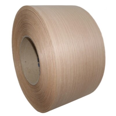 Red Oak 7'' X 120'' Roll Preglued Wood Veneer Edge Banding, Iron on Hot Melt