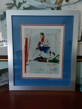 Jean Beliveau & Gilles Gilbert Signed Photo Print Framed #1/100 with COA * 1994