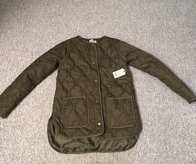 St Johns Bay Coat Mens Olive Night Quilted Jacket Men s Small