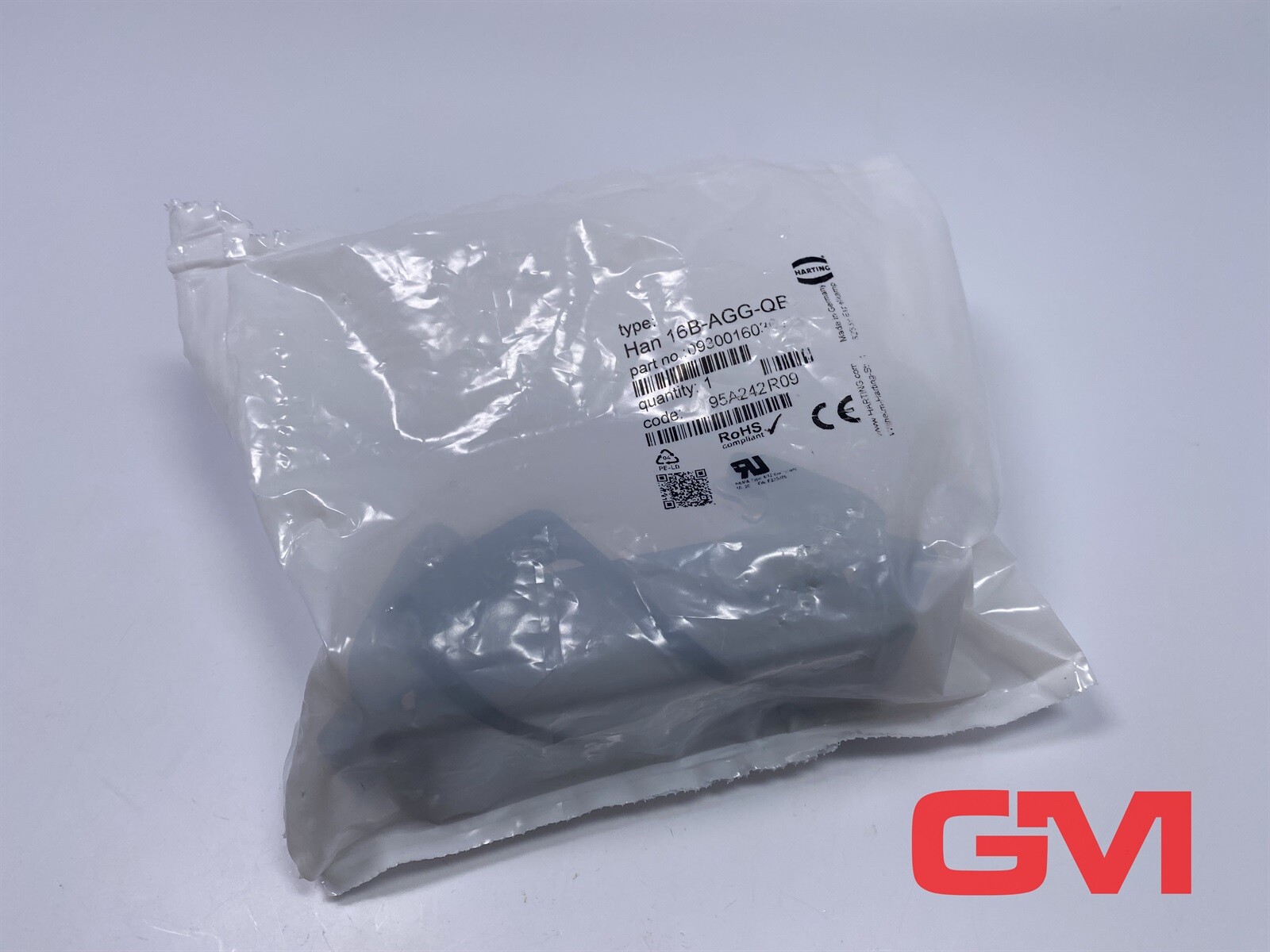 Harting Mounting Housing 09300160301 Han 16B-AGG-QB Bulkhead Mounted Han B