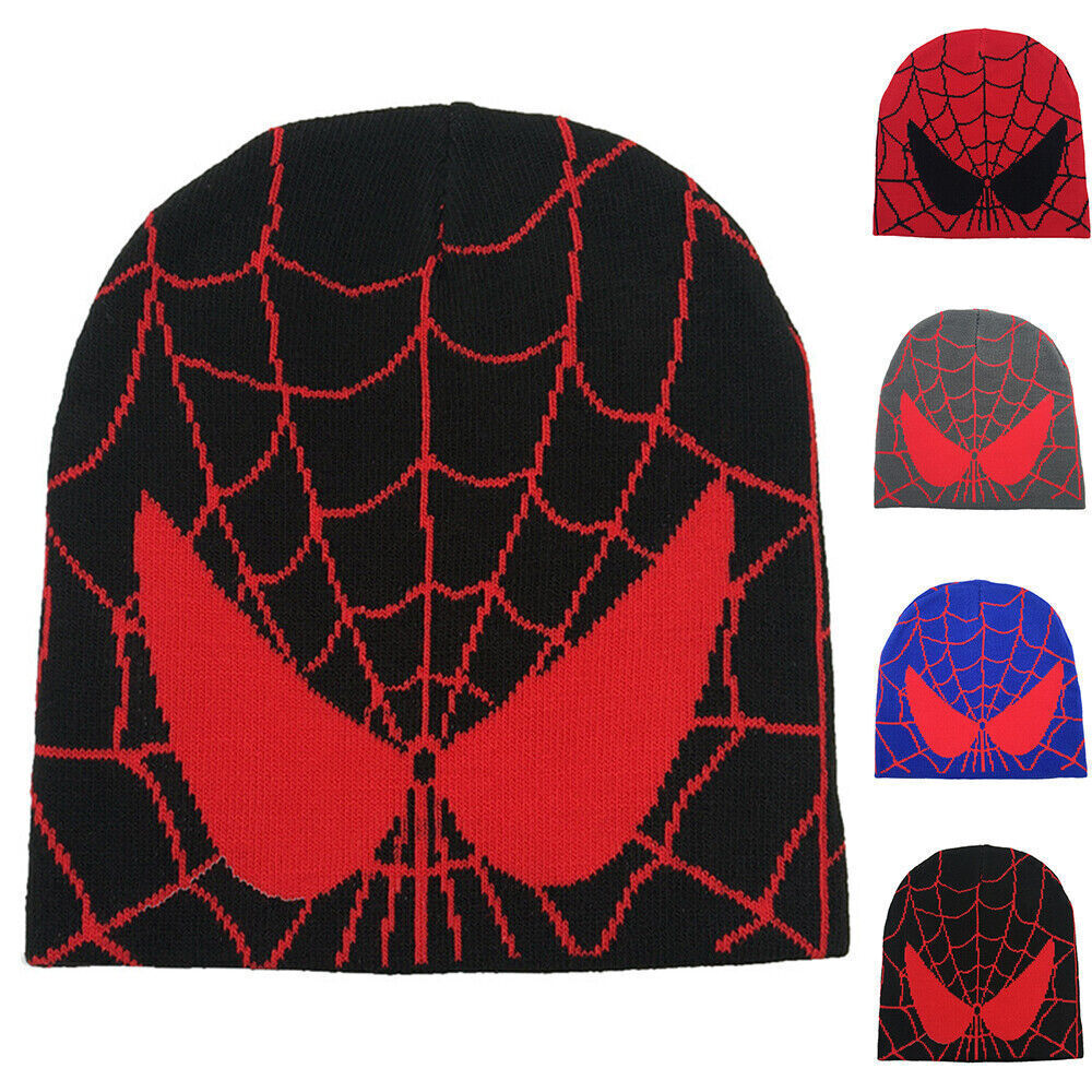 APL Cappello a maglia donna uomo Spiderman berretto invernale hip hop cappello elasticizzato cappello