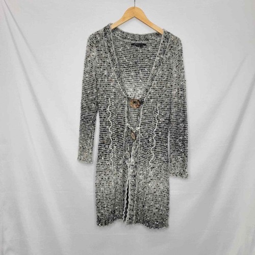 BCBGMaxazria Long Knitted Cardigan Two Button - Picture 11 of 12