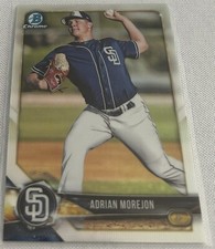 2018 Bowman Chrome Draft Baseball Adrian Morejon San Diego Padres Refractor