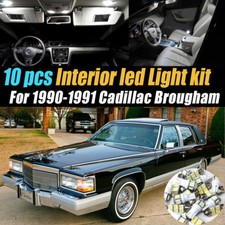 10pc Super White Car Interior Led Light Bulb Kit For 1990-1991 Cadillac Brougham 10pc Super White Car Interior Led Light Bulb Kit For 1990-1991 Cadillac Brougham