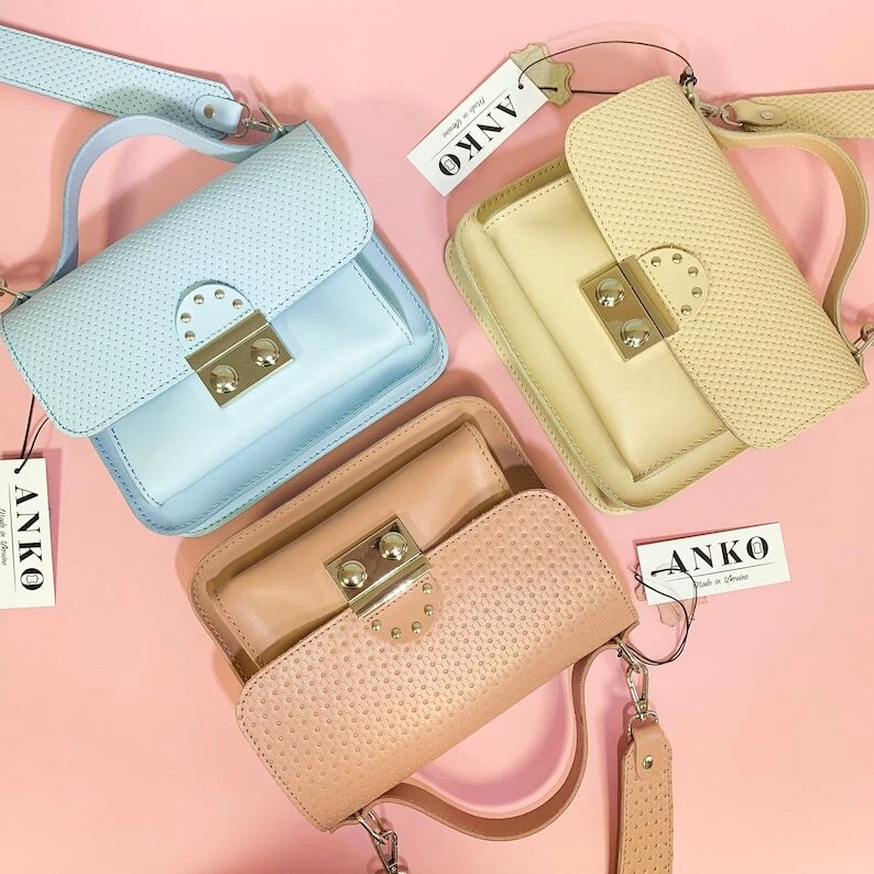 COACH Borsa donna viola melanzana tracolla pelle borsetta melanzana viola tracolla