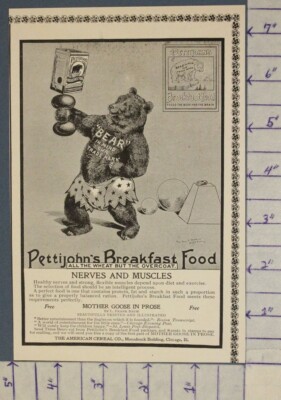 1900 PETTIJOHNS BREAKFAST FOOD HEALTH MEDICAL FITNESS DECOR HISTORIC AD ...