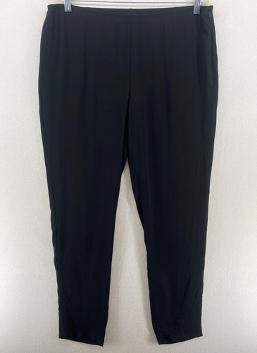 NWT Eileen Fisher SYSTEM SILK GEORGETTE SLOUCHY PANT in Bark SZ XL NWT Eileen Fisher SYSTEM SILK GEORGETTE SLOUCHY PANT in Bark SZ XL