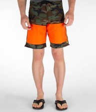 Billabong PX2 Platinum Mens Sz 40 Camo Green  Orange Boardshorts