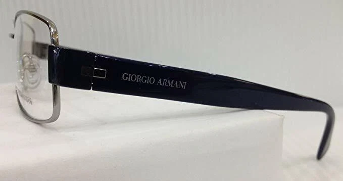 GIORGIO ARMANI GA811 Q0Z SILVER BLUE NEW EYEGLASSES FRAME 54-17-135 STAINLESS S. - Image 2 of 2