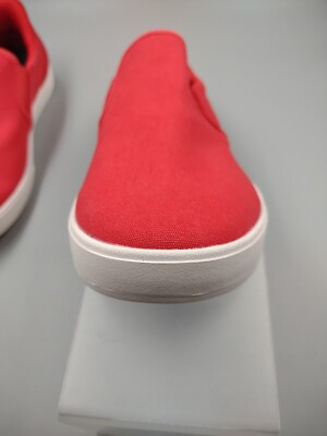 Kizik Mens Red Venice Red/White Slip‎ On Shoes Hands-free Size 12 Kizik Venice White Hands Free Slip on main image 4