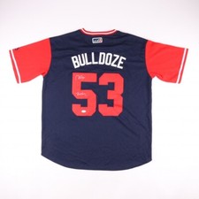 Hector Santiago Signed Minnesota Twin Bull Doze Jersey Inscribed 