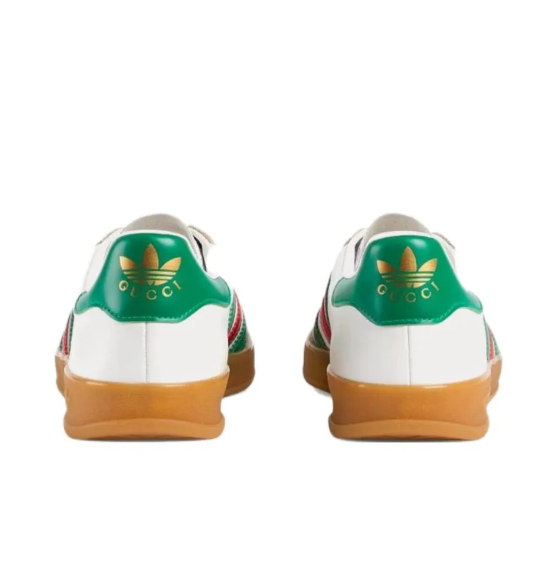 Gucci x Adidas Gazelle Leather Casual Sneakers Women's White | eBay