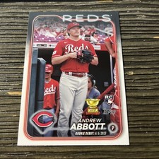 2024 Topps Update US-304 Andrew Abbott Cincinnati Reds Rookie Debut