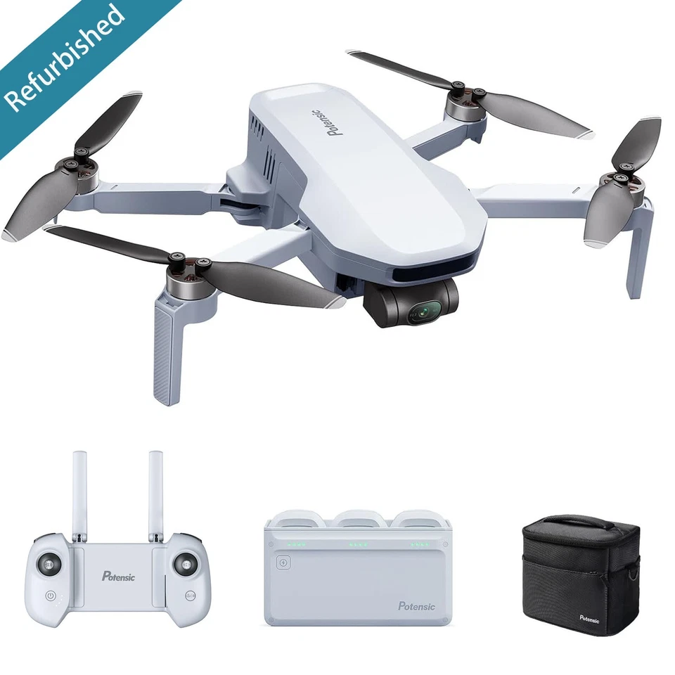Potensic ATOM 3-Axis Gimbal 4K GPS Drone Camera Lightweight and Foldable