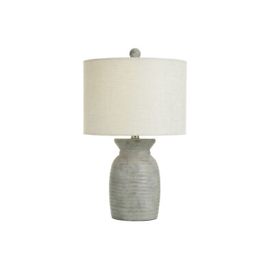 Collective Design By Stylecraft Grey Cement Table Lamp TL17285JCDS - NATURAL