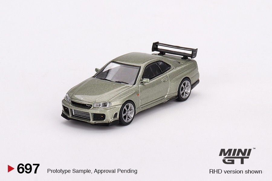 Mini GT 1:64 Nissan GT-R (R34) Tommykaira R-z Millenium Jade