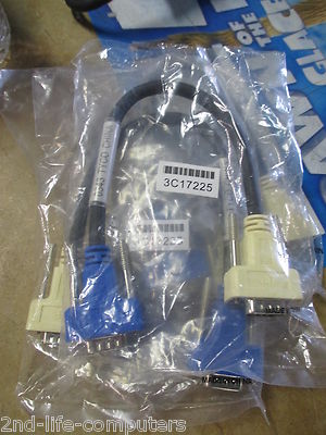 3Com 3C17225 DB9 Male to Male Cable SuperStack 3 Switch 4400 Extender Cable NEW