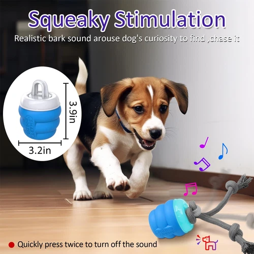 Interactive Dog Toys with Motion Activated Squeaky Dog Toy Active Rolling Ball - Picture 9 of 16