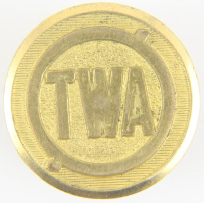 1930s Early TWA Trans World Airlines Uniform Button Superior Quality 1in 25mm