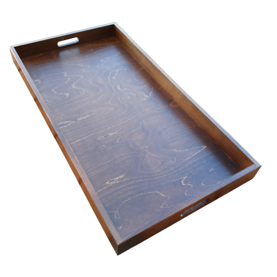 Serviertablett In Braun 60x40x8cm Holztablett Frühstückstablet