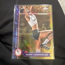 2024 Topps Chrome US Olympic Vashti Cunningham Gold Refractor /50