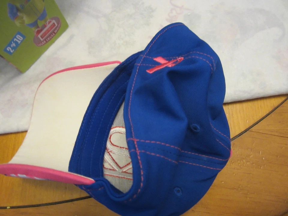 Kansas Jayhawks Signed Cap - Blue/Pink - Adidas Brand - OSFA - Breast Cancer - Image 3 of 4