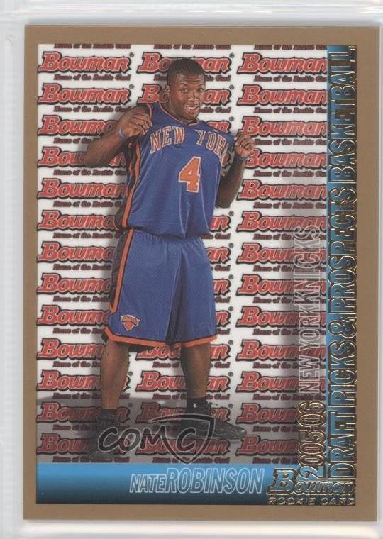 2005-06 Bowman Draft Gold Nate Robinson #124 0a1
