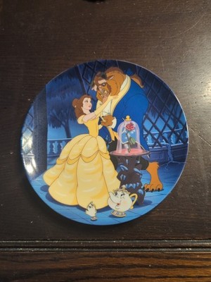 Vintage L.E. Beauty and the Beast Plate Learning to Love 1993