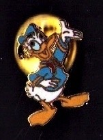 Disney Donald Duck Mini Smiling with Hand Raised pin