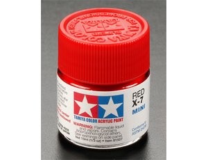 Tamiya 81507 X-7 Red (Gloss) - 10ml Jar