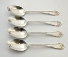 4 Towle RUSTIC Sterling Silver Teaspoons 5 3/4" NO MONO 86g
