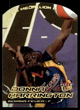 2000 Ultra WNBA #12G Donna Harrington Gold Medallion Die Cut Indiana Fever