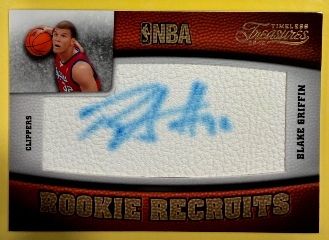 2009-10 Rookie Recruits GOLD 02/10 Blake Griffin Timeless Treasures Autograph