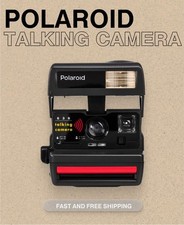 Polaroid 600 Talking Camera 600 type   Vintage Instant Camera, Built-In Voice