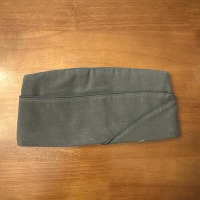 US Military Garrison Cap AG-344 Poly/Wool 6 7/8 Army Dress Uniform Hat Vintage