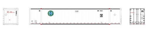 Contenedor High-Cube 53' Rapido Trains 402001 HO Burlington Northern Santa Fe | Condition: New