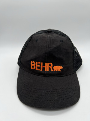 #ad BEHR Baseball Cap Trucker Hat Black Adjustable $10.80