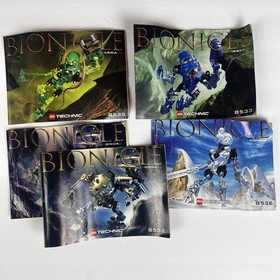 Lego Bionicle ORIGINAL TOA MATA  (8532- 8536) Canisters Posters Manuals Only