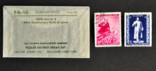 Romania 1960 Set of 2 stamps includes glassine envelope Birth of Lenin STLC