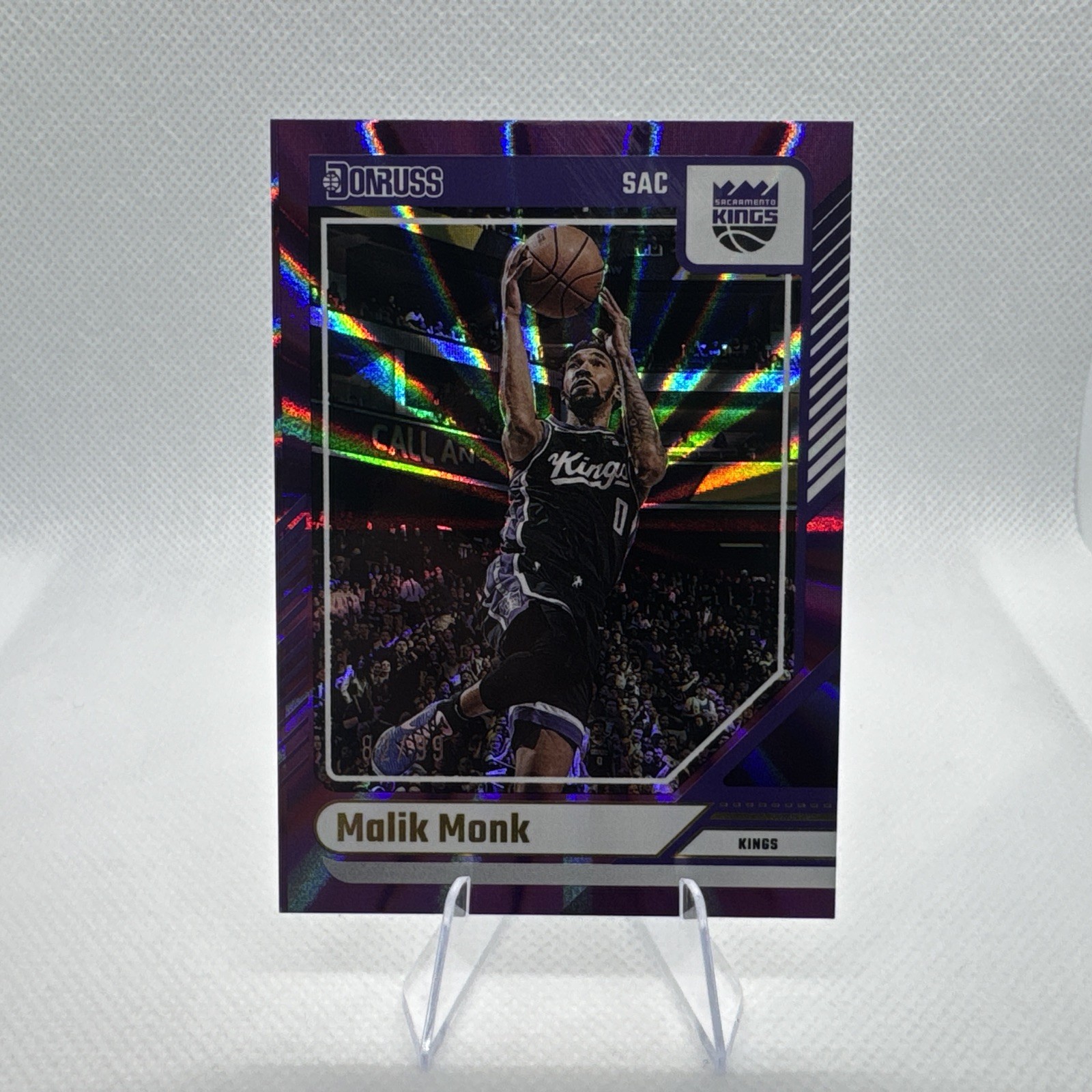 2024-25 Panini Donruss Malik Monk #126 Purple Laser /99