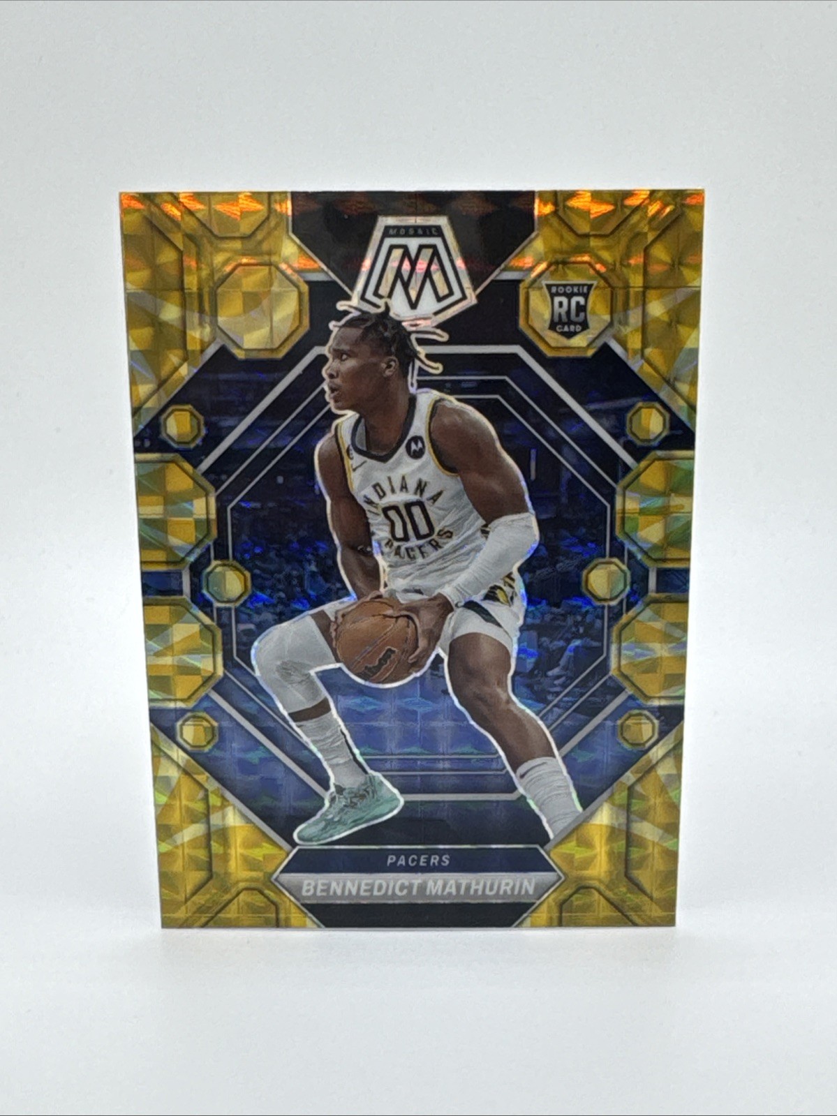 BENNEDICT MATHURIN 2022-23 Mosaic RC Reactive Yellow Mosaic Prizm #210
