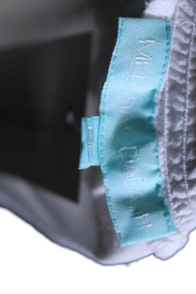 Vestido Melissa Odabash Mujer Texturizado Cuello Redondo Manga Corta Encaje Blanco Talla S Foto 4 de 4