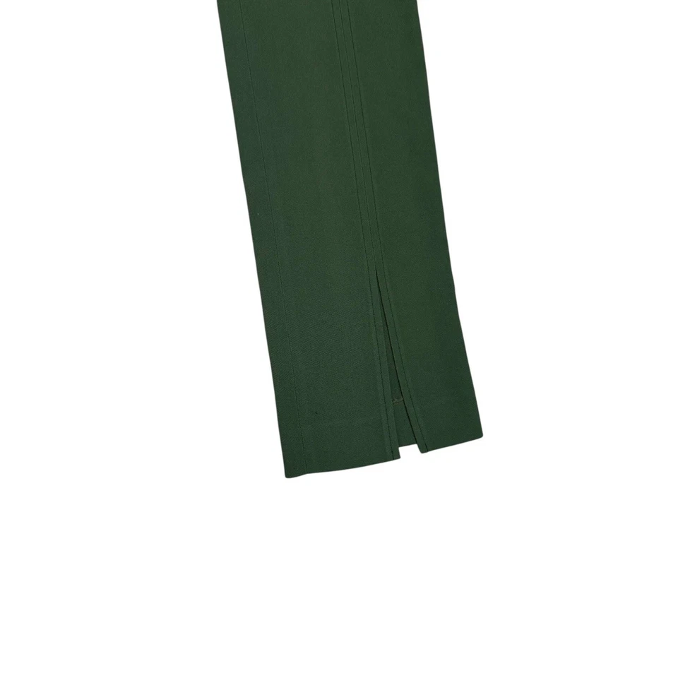 Victoria Beckham Green Split Hem Trouser Pants Size 4 Made in Italy - Image 4 of 4