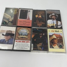 Lot of 8 Vintage Country Cassette Tapes George Strait Oak Ridge Boys UNTESTED