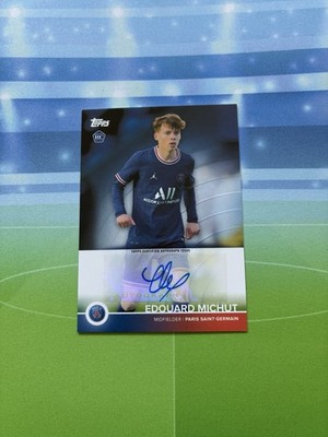 2021-22 Topps Paris Saint-Germain Team Set Auto RC Edouard Michut