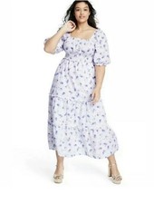 LoveShackFancy x Target Maxi Dress Women’s XS Gemma floral Puff Sleeve Tiered CC