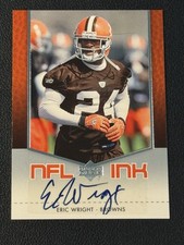 2007 Upper Deck NFL Ink Eric Wright #NFLI-EW Rookie Auto RC Free Shipping