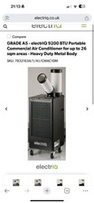 1x ElectriQ Heavy Duty 9200 BTU Portable Commercial Air Conditioner - Metal Body